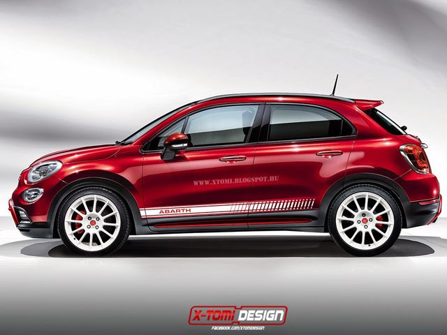 Fiat 500X Abarth рендер